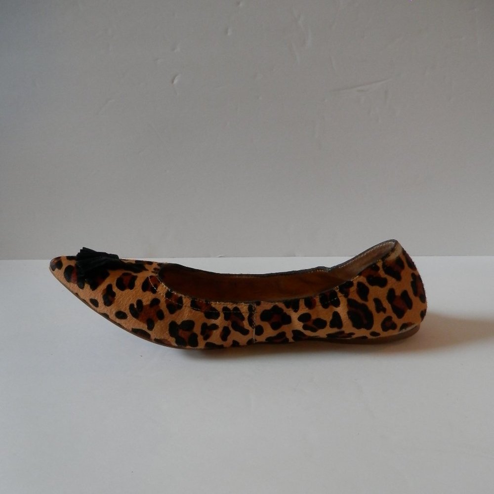 J.Crew Calf Hair Cheetah Print Ballerina Flats - Picture 6 of 12